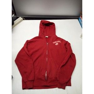 Ohio State University Buckeyes Full Zip College Ware USA Hoodie Sweatshirt L Red